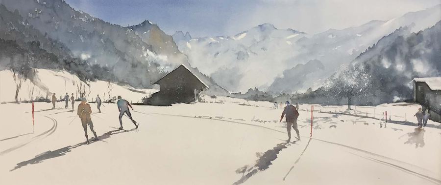 Sunday Morning Skate by Ian Clements